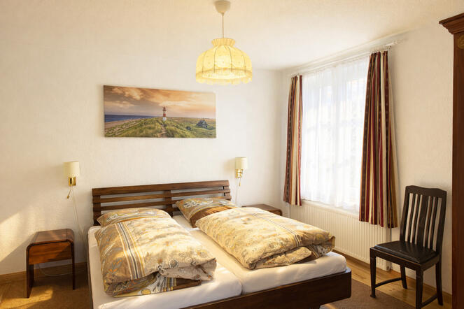 Schlafzimmer, Ansicht Bett Schlafzimmer, Ansicht Bett